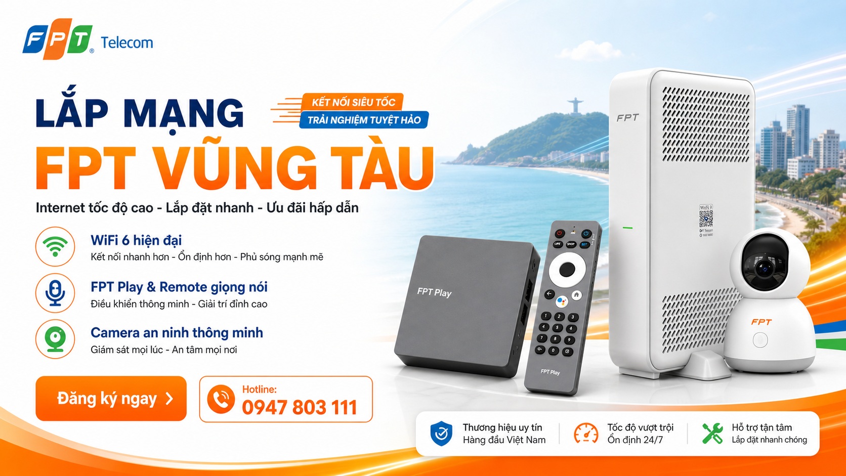Lắp internet fpt tại vũng tàu