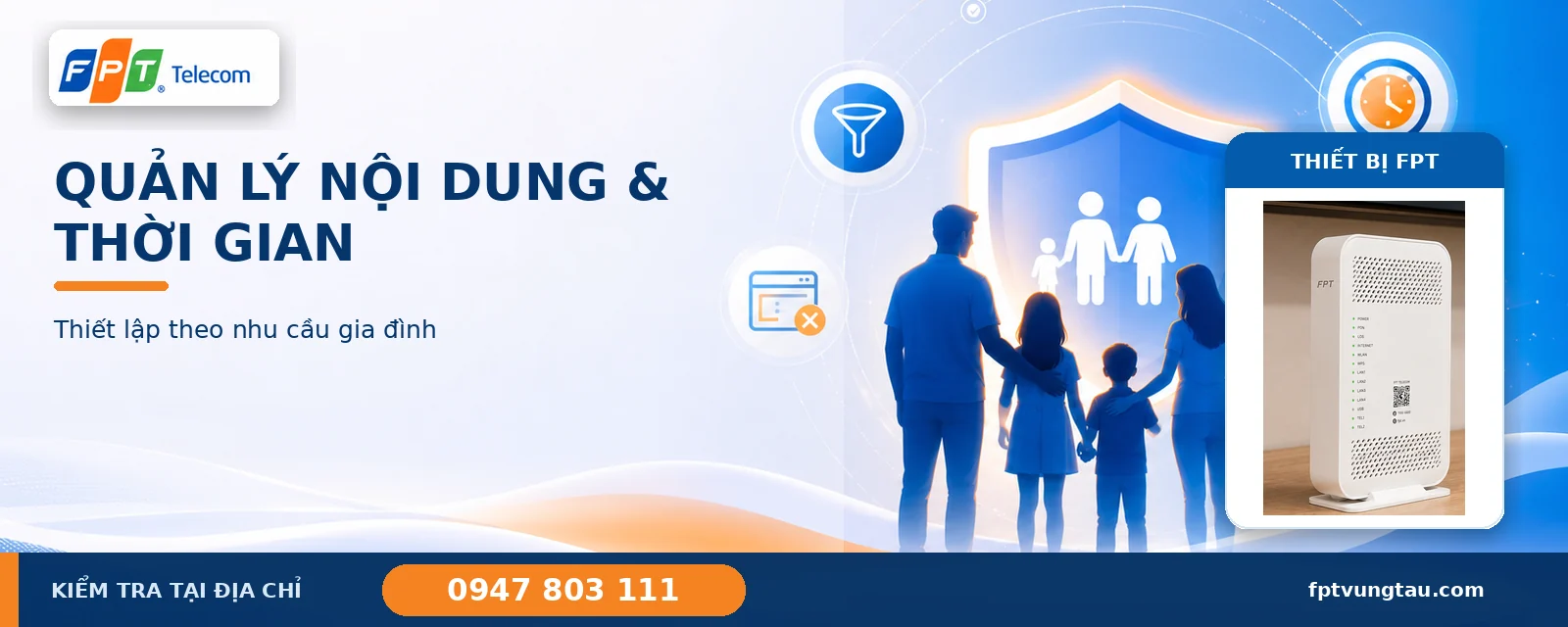 F-Safe quản lý nội dung và thời gian sử dụng