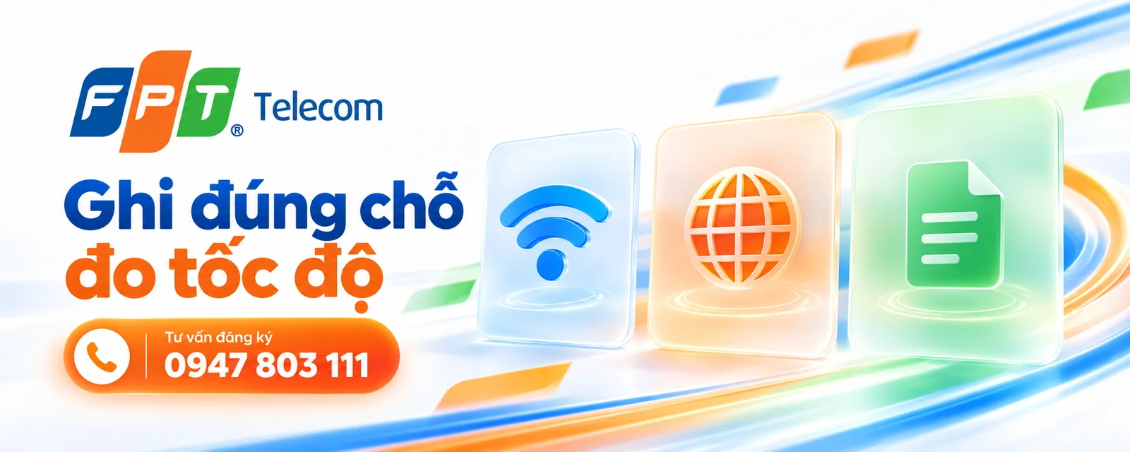 Ba phép đọc riêng cho liên kết WiFi, đo Internet và tải tệp