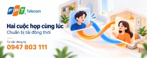 Hai người họp online cùng lúc: minh họa hai phiên làm việc và tải đồng thời