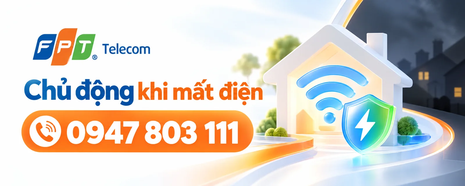 Internet khi nhà mất điện: minh họa nhà ở, kết nối và yêu cầu nguồn dự phòng