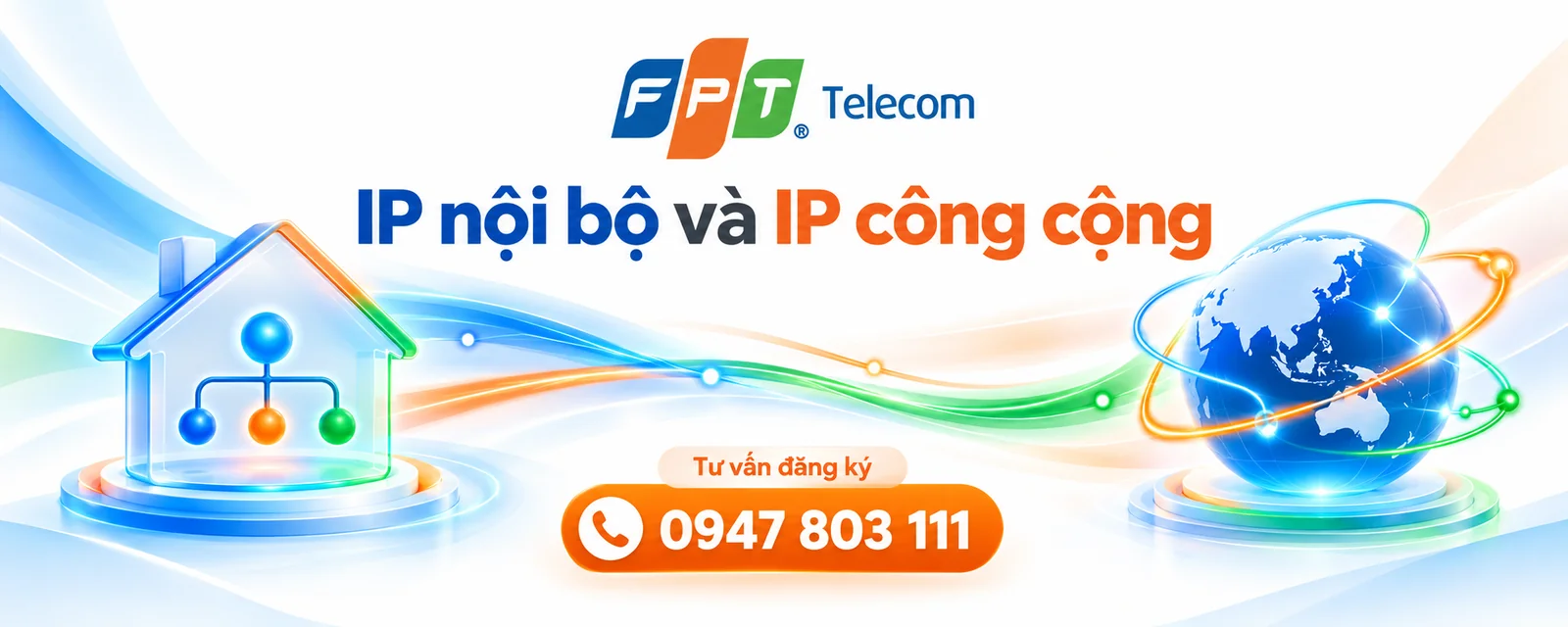IP nội bộ và IP công cộng được minh họa bằng mạng nhà và địa cầu