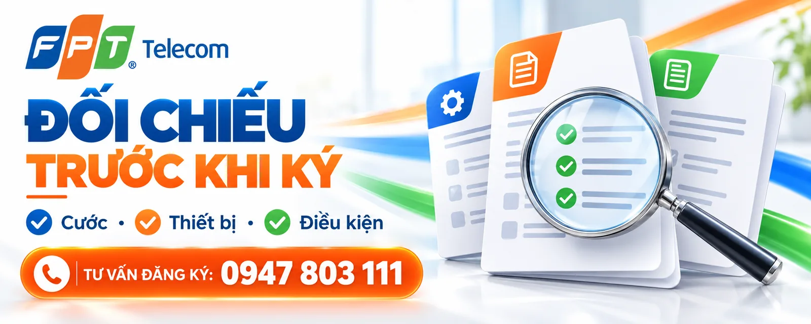 Bảng đối chiếu cước, thiết bị và điều kiện trong báo giá Internet