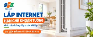 Lắp Internet không khoan tường cần khảo sát đường chờ và lối cáp vào nhà