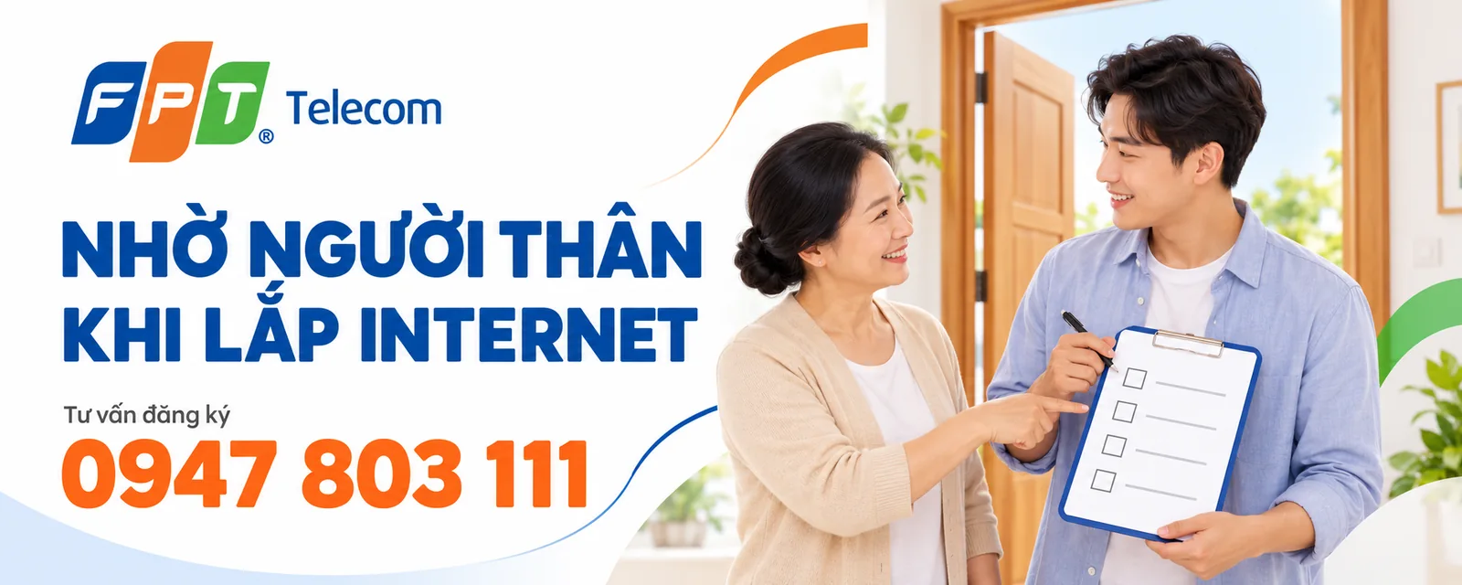 Nhờ người thân khi lắp Internet: chuẩn bị người liên hệ và phạm vi phối hợp