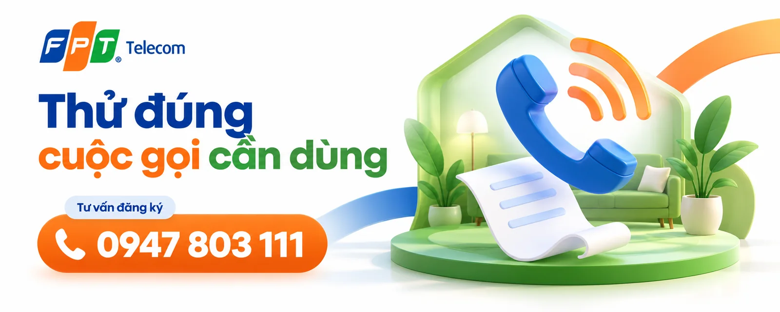 Minh họa thử cuộc gọi tại vị trí cần sử dụng trong nhà