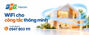 WiFi cho công tắc thông minh: minh họa ngôi nhà và đường điều khiển
