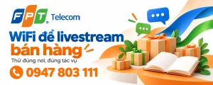 WiFi để livestream bán hàng: minh họa góc bán hàng và luồng dữ liệu