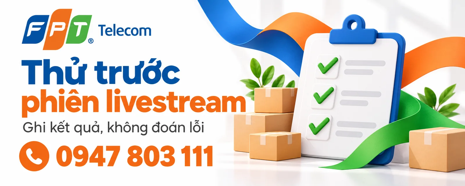 Minh họa phiếu thử trước phiên livestream và ghi nhận kết quả
