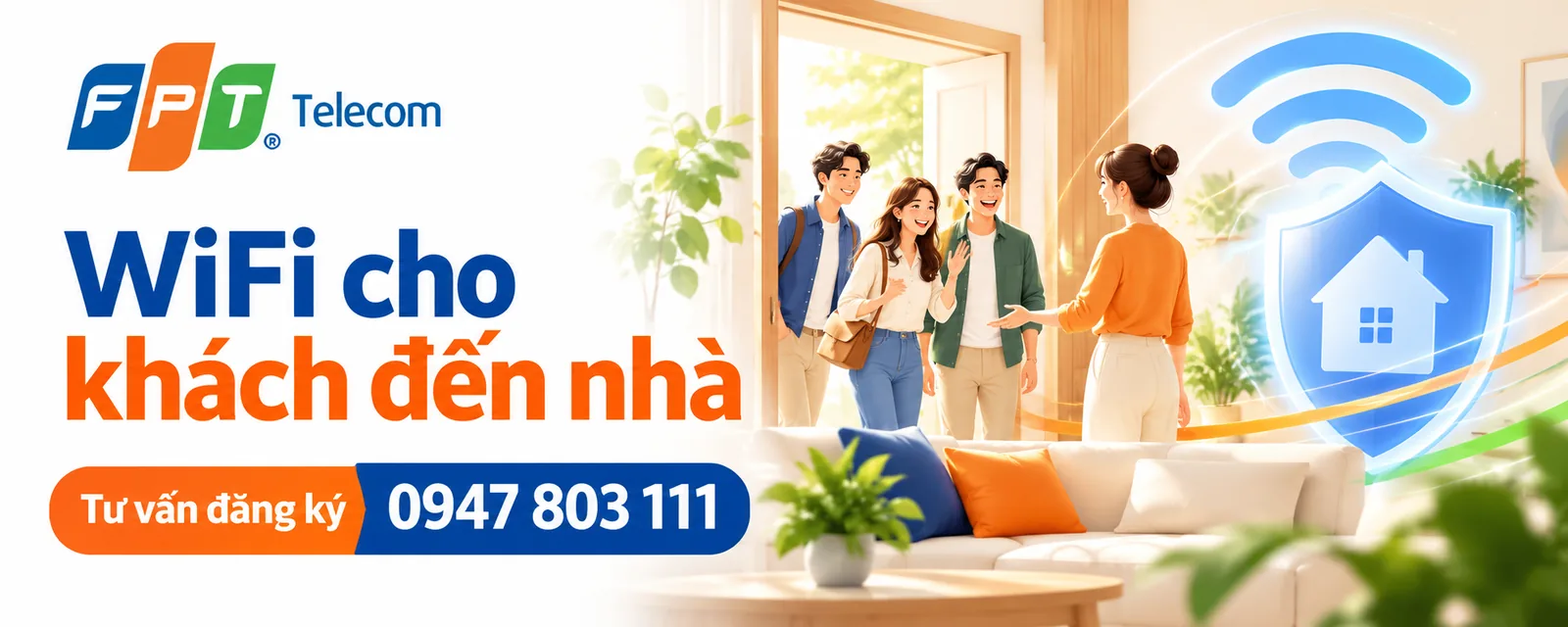 WiFi khách tại nhà và yêu cầu chia sẻ mạng cho người đến chơi